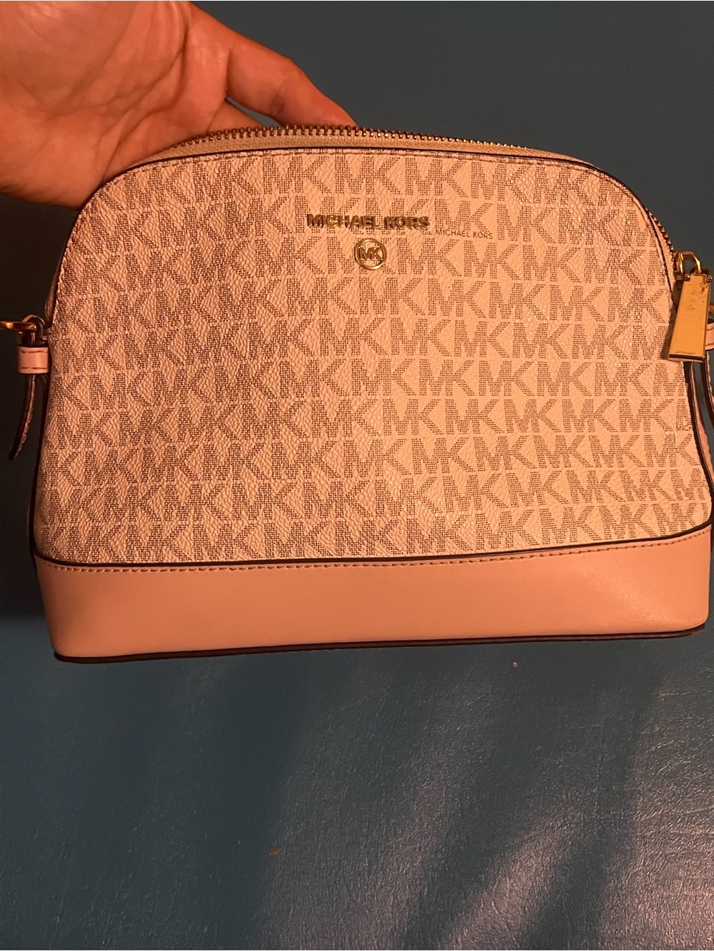Michael Kors Pink Logo Dome Crossbody